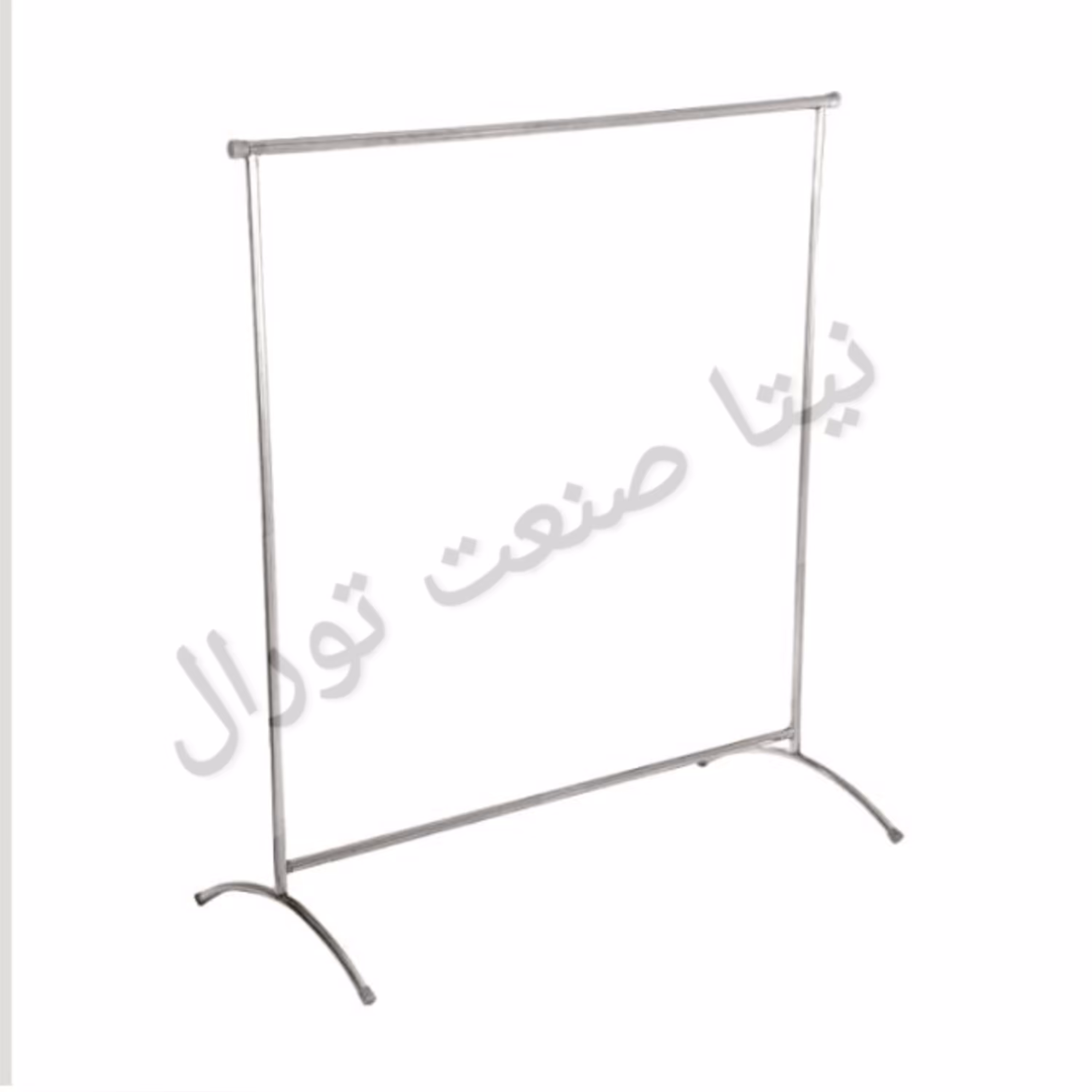 رگال سالنی فلزی کروم طرح استیل در ابعاد 135 در 135