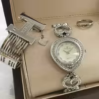 ست کانل ساعت زنانه استیل اصلی