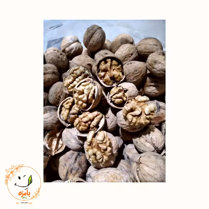 گردو ارتفاعات بینالود فوق العاده خوش طعم و چرب(500 گرمی) بامزه بینالود  