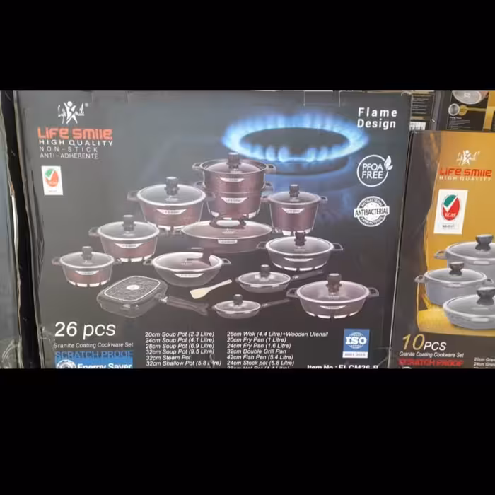 سرویس قابلمه گرانیت 26 پارچه لایف اسمایل 