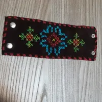 مچ بند،دولایه، چرم طبیعی ،سوزن دوزی دستدوز