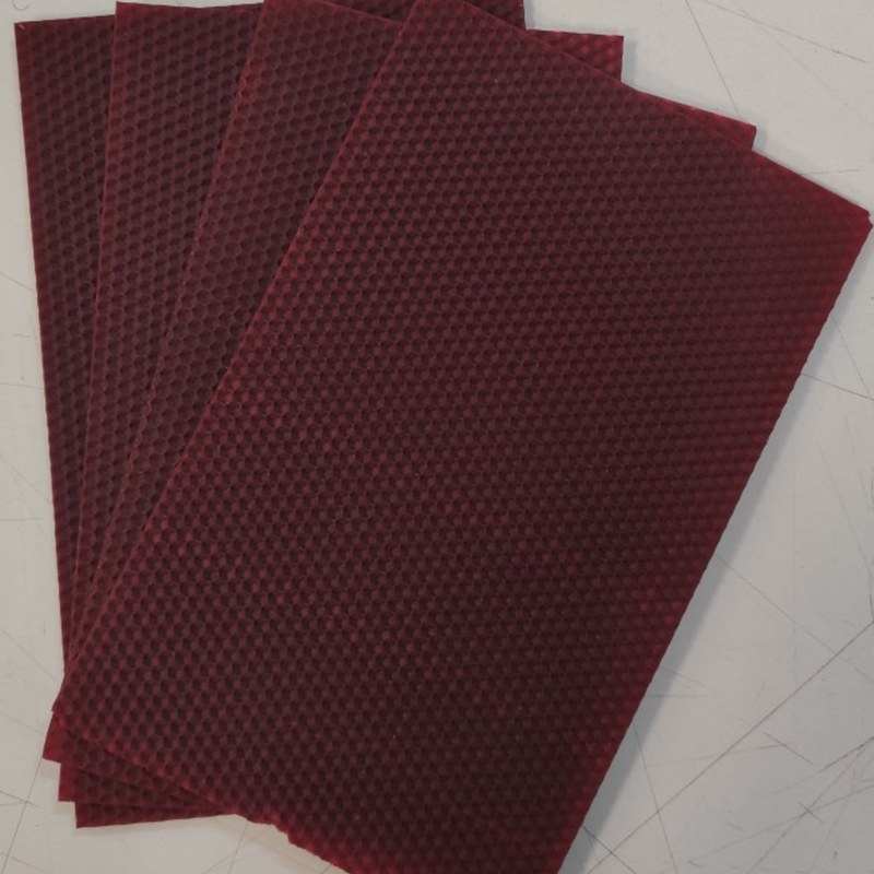 موم شمع سازی زرشکی 5تایی