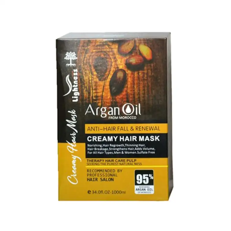 ماسک مو روغن آرگان لایتنس Argan oil حجم 1000 میلی لیتر