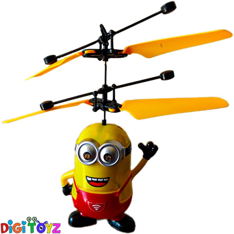 اسباب بازی هلیکوپتر حسی - طرح مینیون - شارژِی - چراغدار - Sensory Helicopter Min
