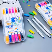 ماژیک رنگ آمیزی دو سر 12 رنگ