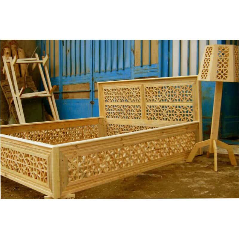 تخت خواب دونفره سنتی گره چینی خورشیدی تحویل در باربری مقصد 