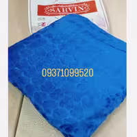 پتو نرمینه یکنفره مدل سروین مسافرتی ساکدار براق و لطیف رنگ آبی کاربنی