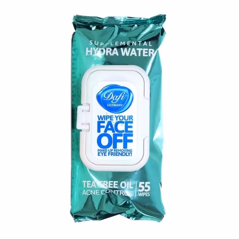 دستمال مرطوب آرایشی مدل HYDRA WATER دافی 55 عددی