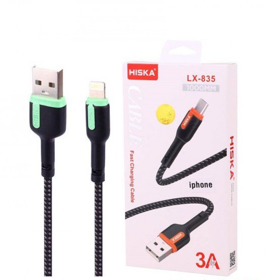 کابل آیفون (Lightning) هیسکا (HISKA) طول 1 متر مدل LX-835

