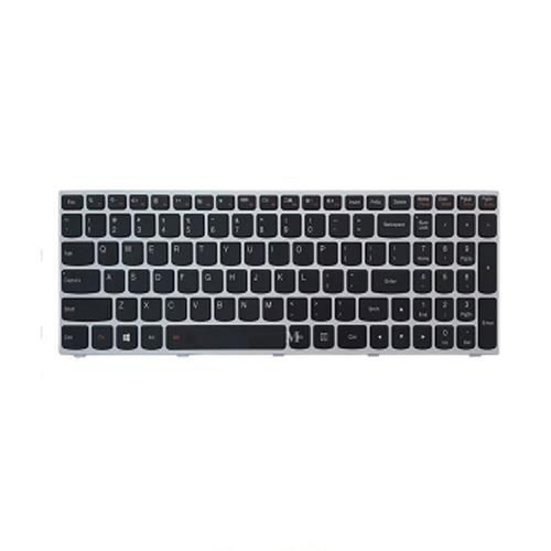 کیبرد لپ تاپ لنوو IdeaPad G50-70 مشکی-با بک لایت-با فریم نقره ای