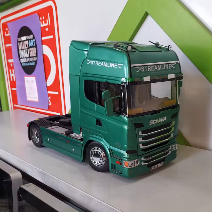 ماکت دستساز اسکانیا جی 440 با کمپرسی ماموت 