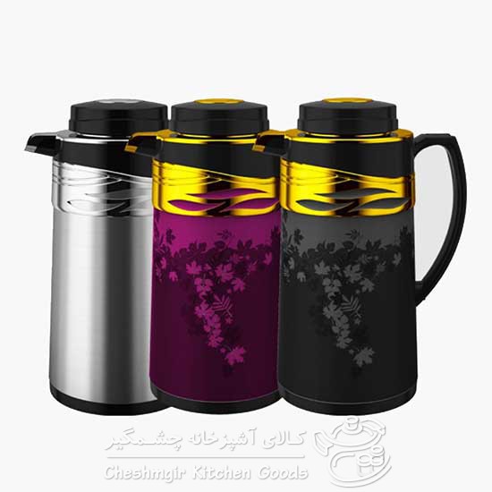 فلاسک استیل شیشه دار 1 لیتر یونیک مدل UN-1725