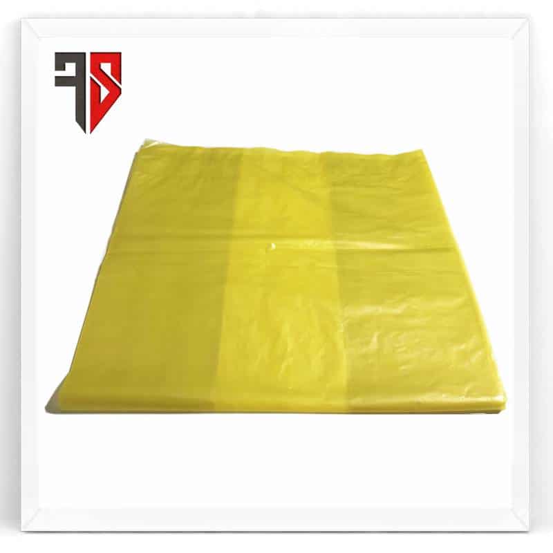 کیسه زباله زرد فرزان پلاست 140×120 (25کیلوگرمی) - مرکز فروش ملزومات کافه رستوران فرزان