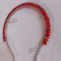 تل کریستال  براق مجلسی قرمز، دارای رنگبندی  ارسال رایگان 