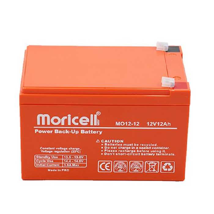 باتری ups یو پی اس 12 ولت 12 آمپر موریسل Moricell مدل MO12-12