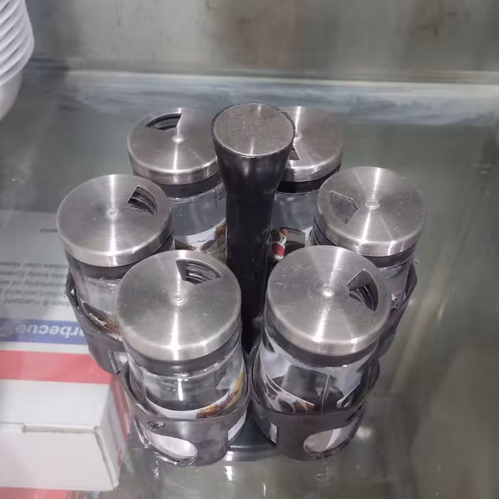 سرویس جاادویه کریستال 6تایی گردون رومیناromina درب استیل مشکی