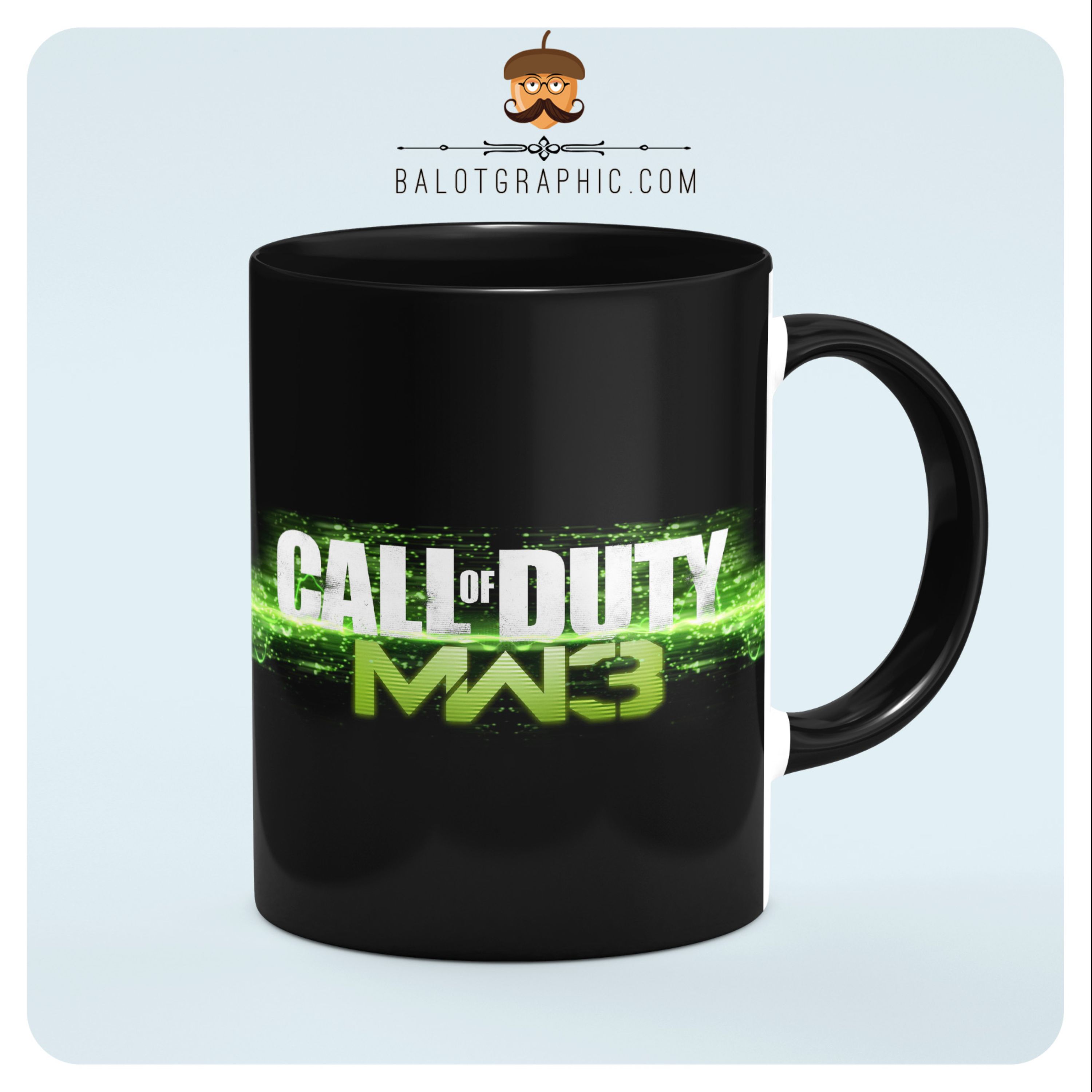 ماگ سرامیکی call of duty کد BM035 بلوط گرافیک