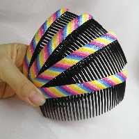 شانه سر اکلیلی 2عددی رنگین کمانی