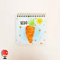دفترچه یادداشت سیمی فانتزی طرح هویج پاییزان