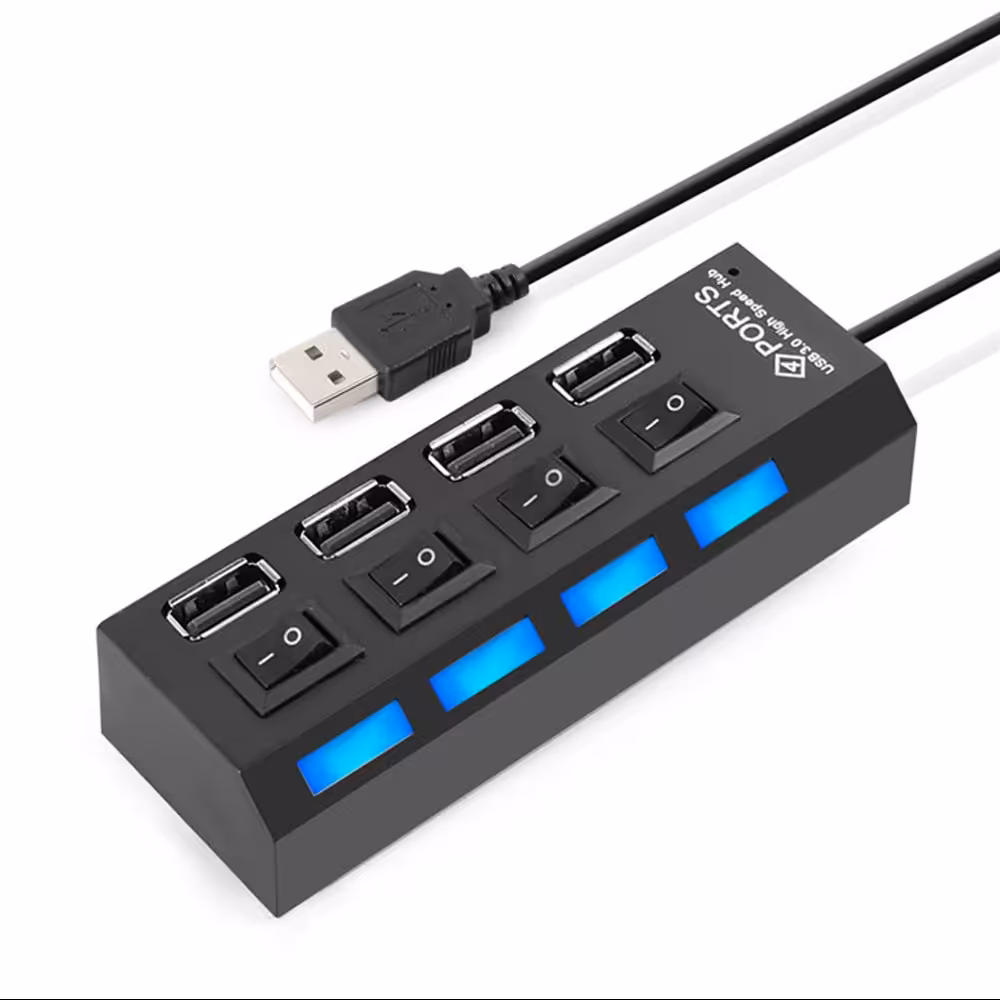 هاب 4 پورت کلید دار مدل HI SPEED USB02