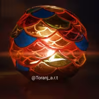 جاشمعی رنگین کمونی سایز کوچک