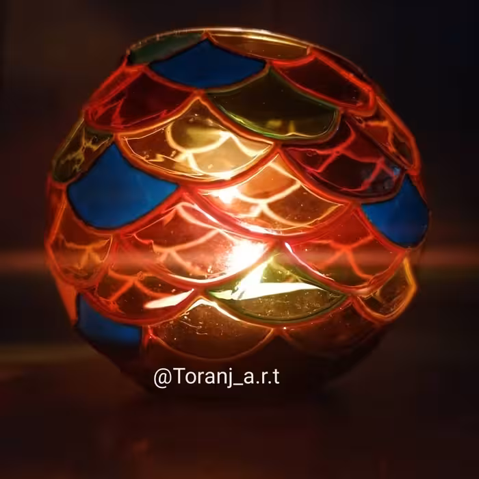 جاشمعی رنگین کمونی سایز کوچک