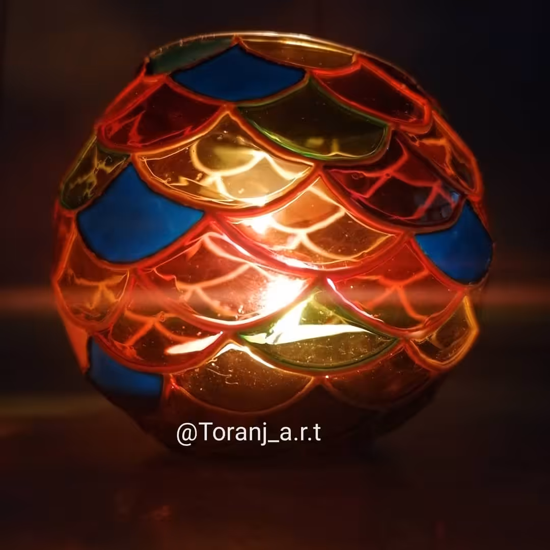 جاشمعی رنگین کمونی سایز کوچک