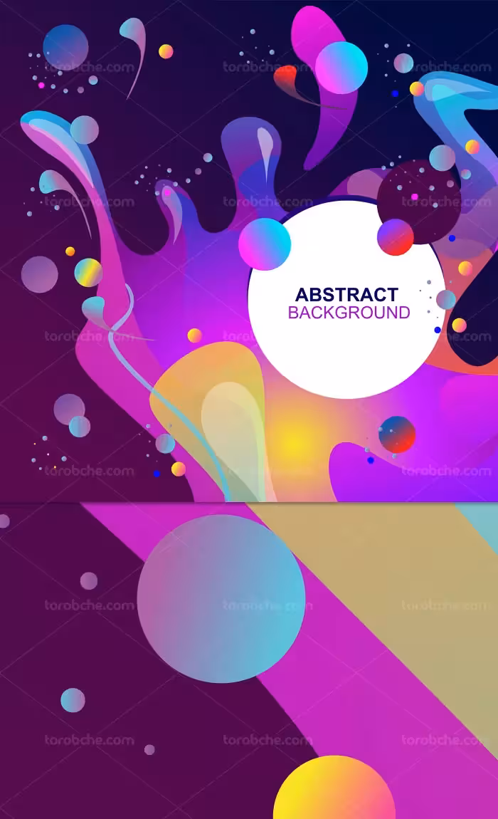 وکتور بکگراند انتزاعی رنگارنگ | گرافیک با طعم تربچه