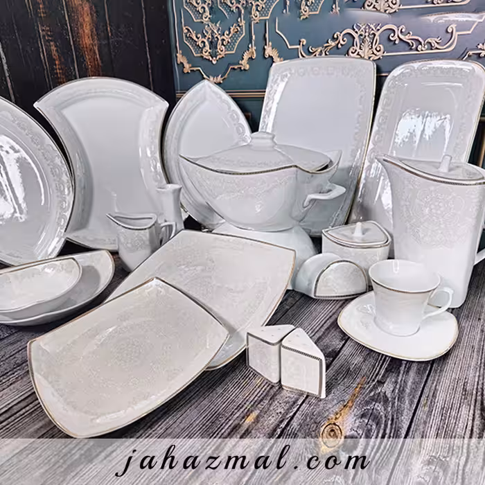 سرویس چینی پردیس طرح آتوسا 105 پارچه کد 2071