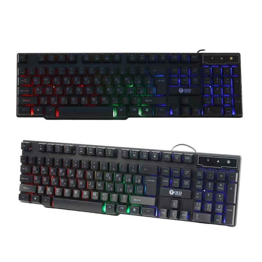 کیبورد  گیمینگ گلد اسکار KB 7123  --  با سیم  مخصوص بازی GOLD Oscar KB7123