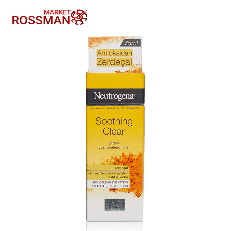 کرم آبرسان نوتروژینا Neutrogena مدل Soothing Clear حجم 75 میلی لیتر