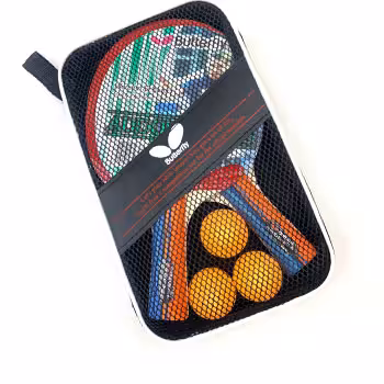 راکت پینگ پنگ باترفلای جفتی به همراه کیف و توپ