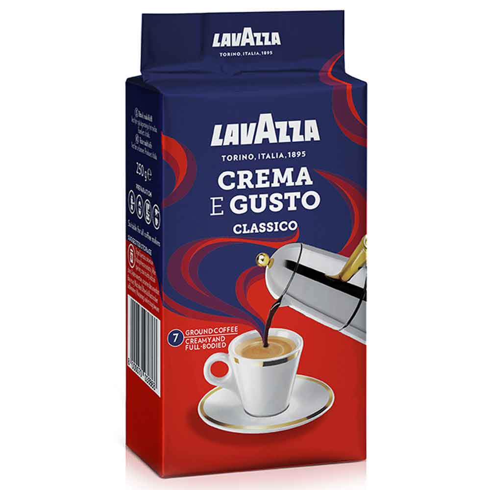 پودر قهوه لاوازا 250 گرمی مدل crema gusto
