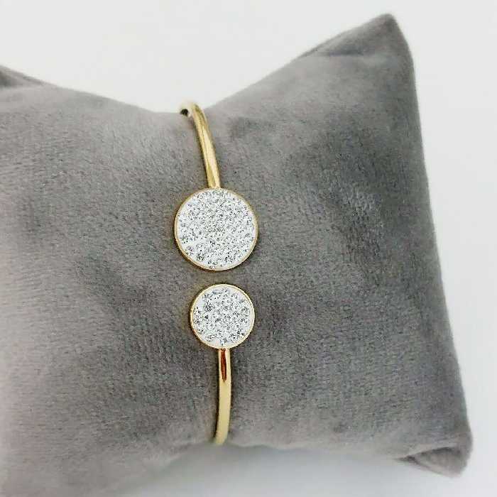 دستبند النگویی کد9926 طرح طلا.استاینلس استیل.آبکاری طلا.رنگ ثابت.ضدحساسیت