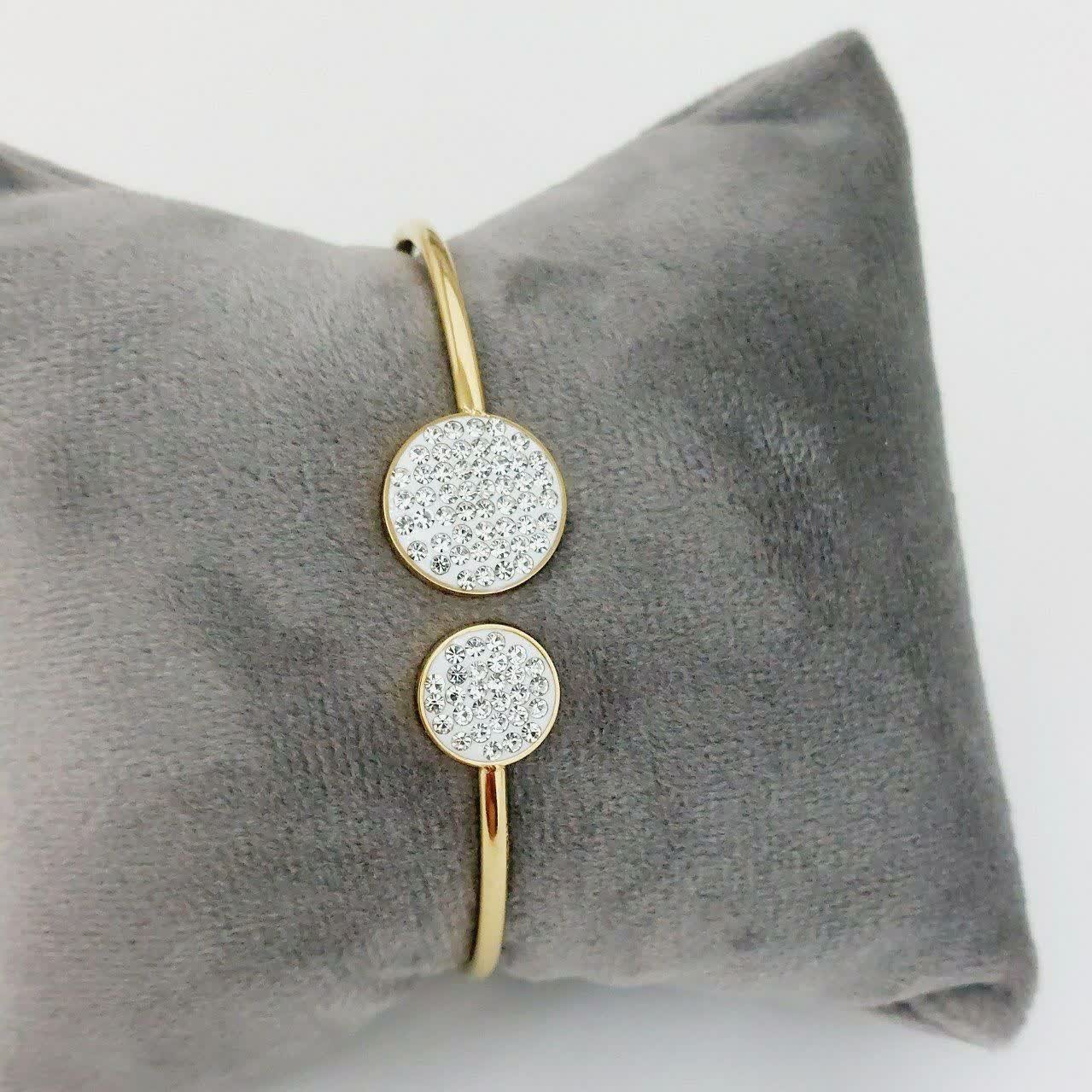 دستبند النگویی کد9926 طرح طلا.استاینلس استیل.آبکاری طلا.رنگ ثابت.ضدحساسیت