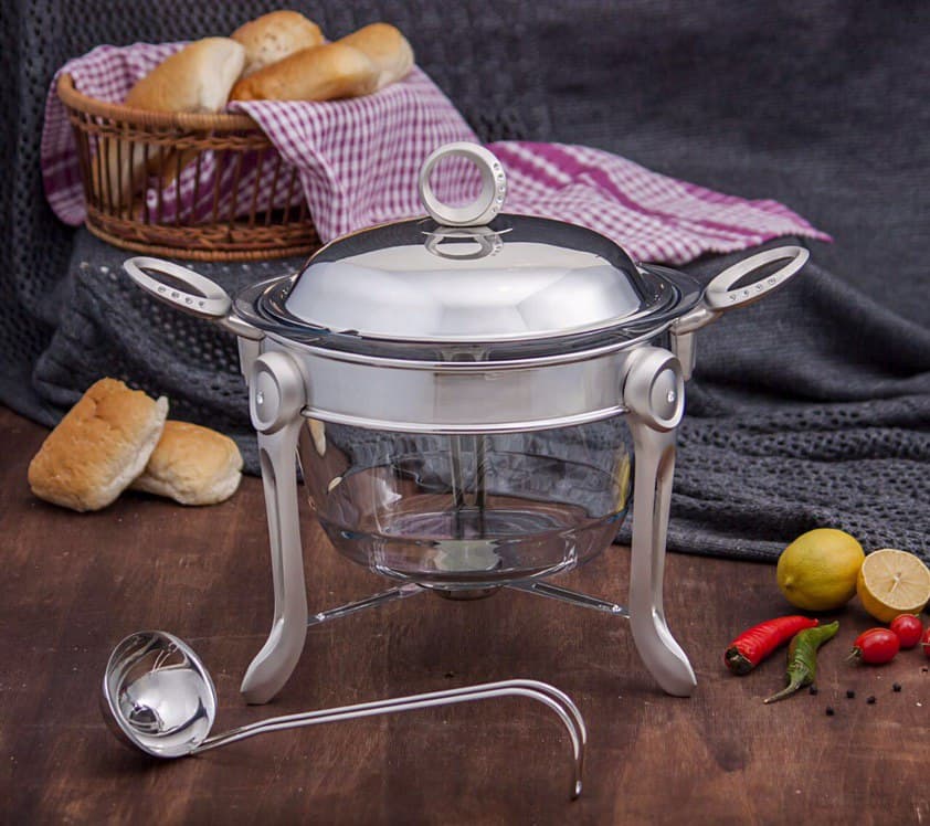 سوفله سوپ خوری پایه مات حلقه نگین SAFINOX کد KM610