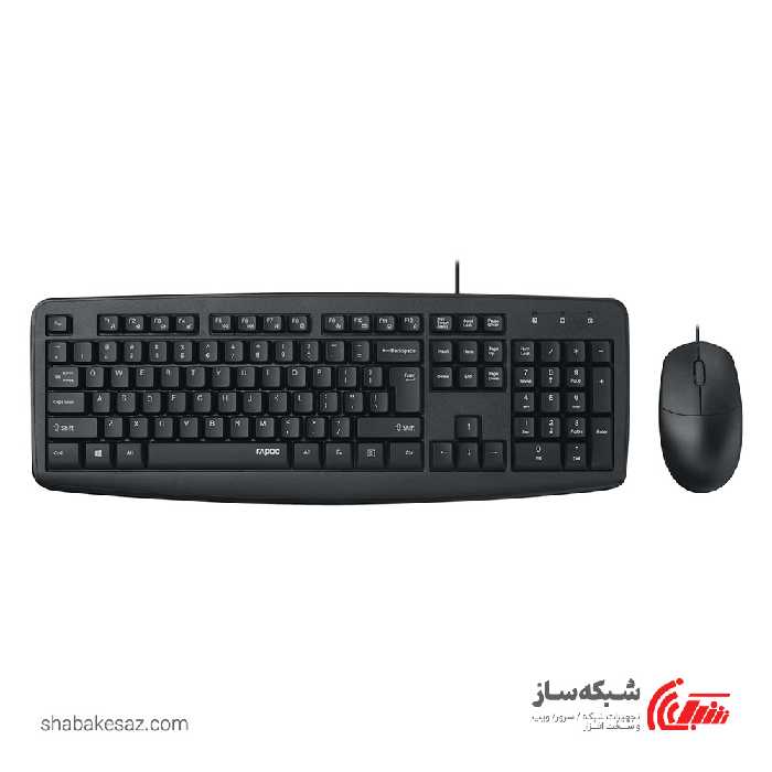 قیمت و خرید کیبورد و ماوس رپو Rapoo NX1600 با سیم - شبکه ساز