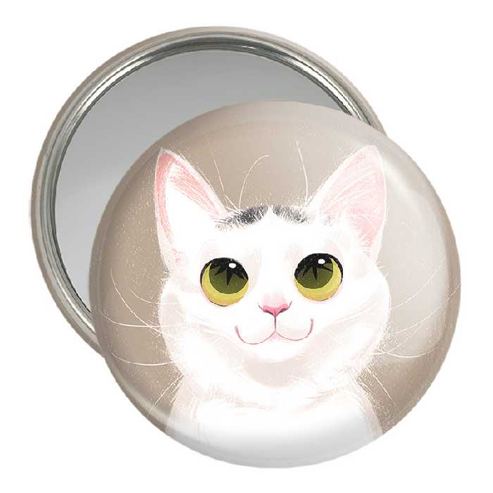 آینه جیبی خندالو مدل گربه کد 28236