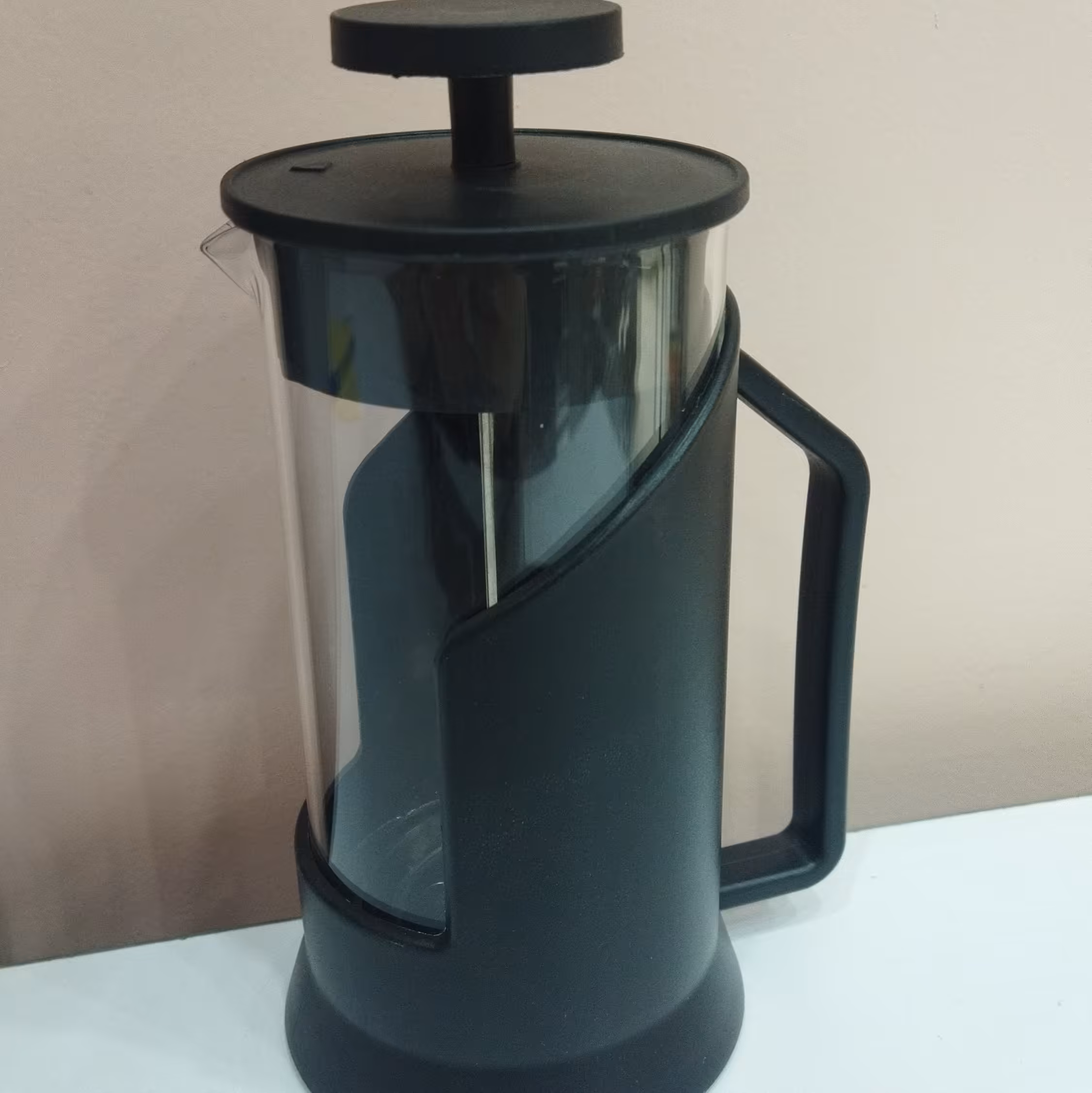 فرنچ پرس 350 میل کلاسیک دمنوش ساز  پیرکس صافی استیل رنگ مشکی