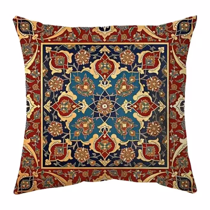 کاور کوسن کراس‌ماه طرح فرشینه سایز 30 در 30 سانتی کد C2152