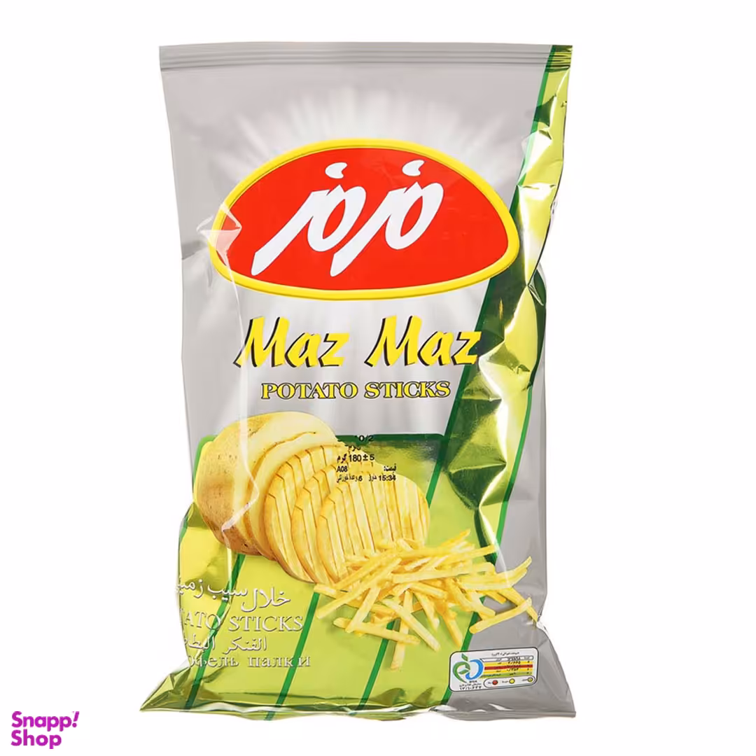 چیپس سیب‌ زمینی خلالی مزمز وزن ۱۸۰ گرم