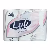 دستمال کاغذی حوله ای پاپیا مدل 5 لایه بسته 3 عددی 