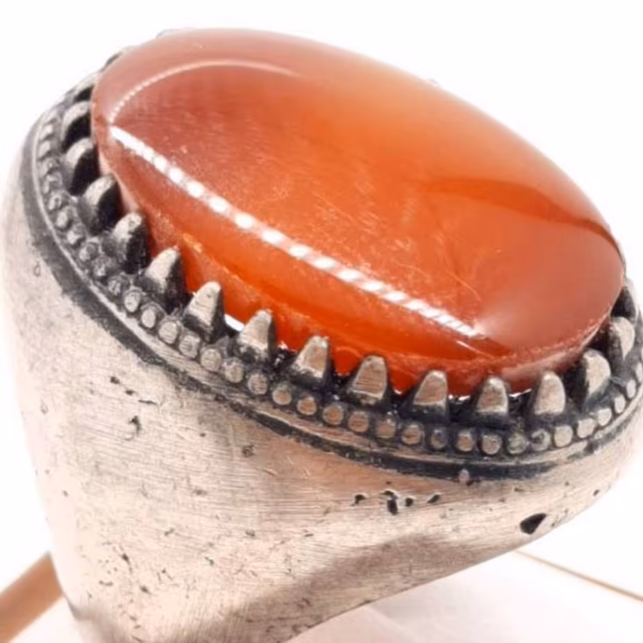 انگشتر عقیق لامپی ارسال رایگانحراج حراج 95000