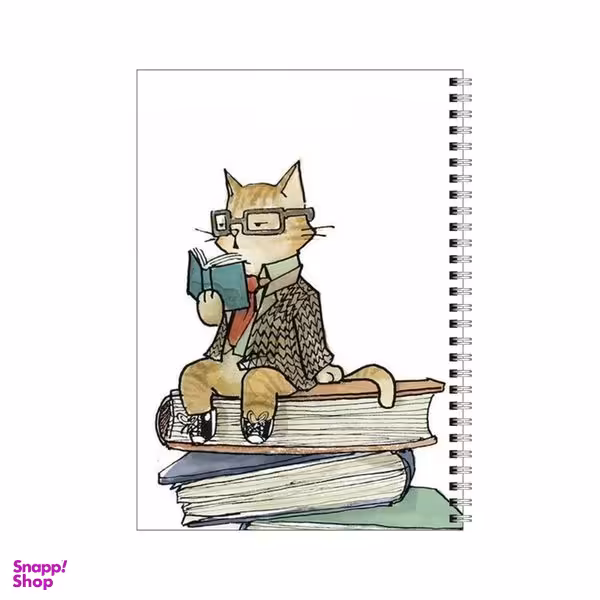 دفتر مشق 50 برگ بامبیلیپ طرح گربه متشخص کتابخوان کد 6258935