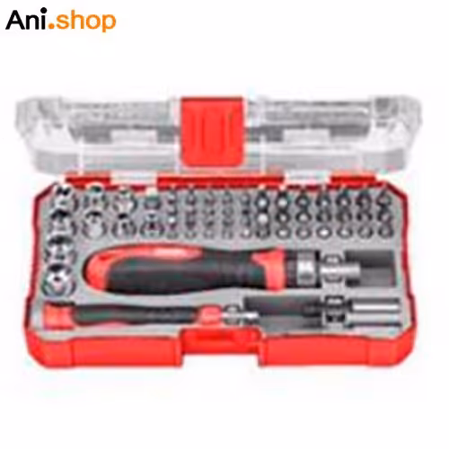 کیت سری پیچ گوشتی و بکس 55 عددی رونیکس کد 2717