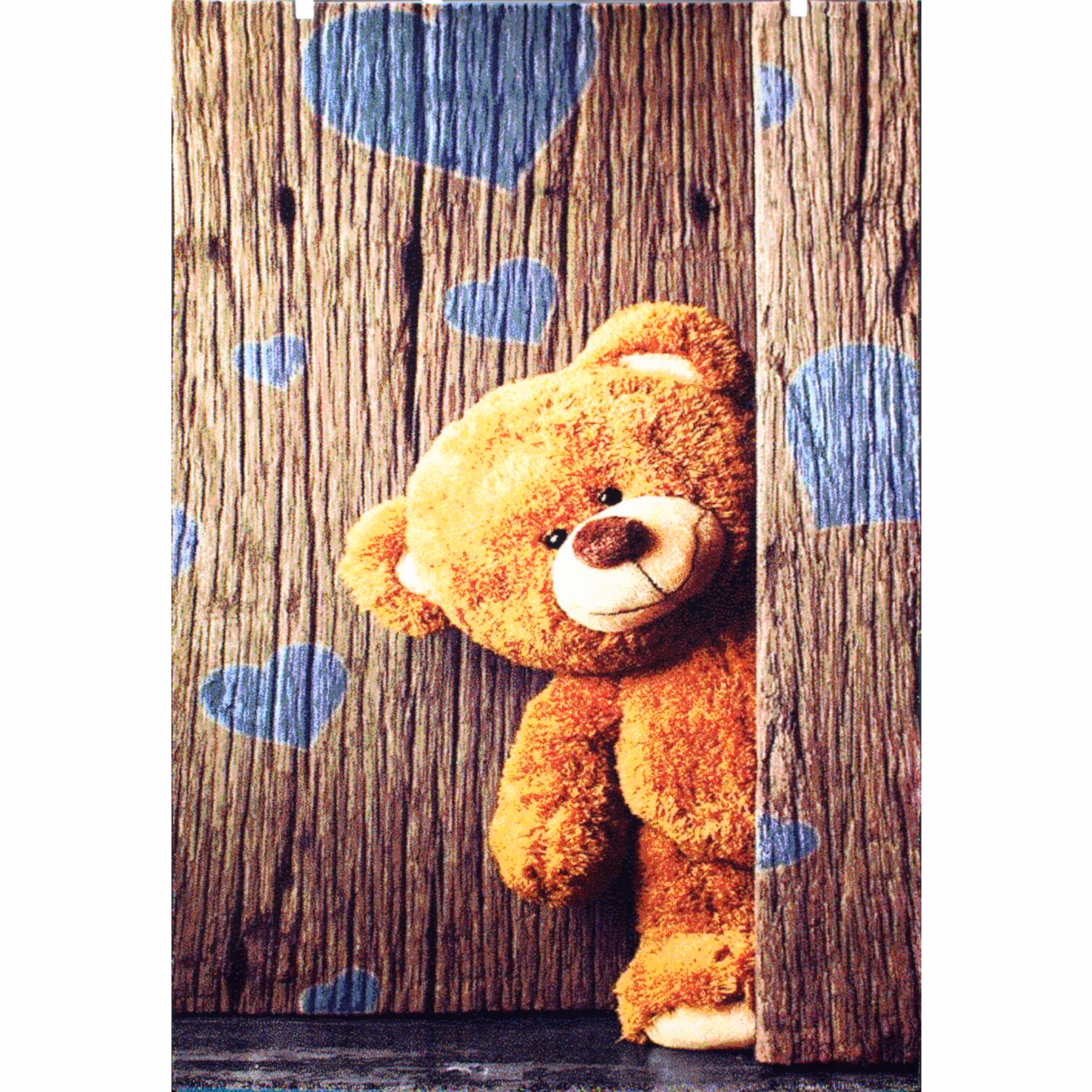 فرش کودک افرند مدل خرس تدی کد 116 (شش متری)