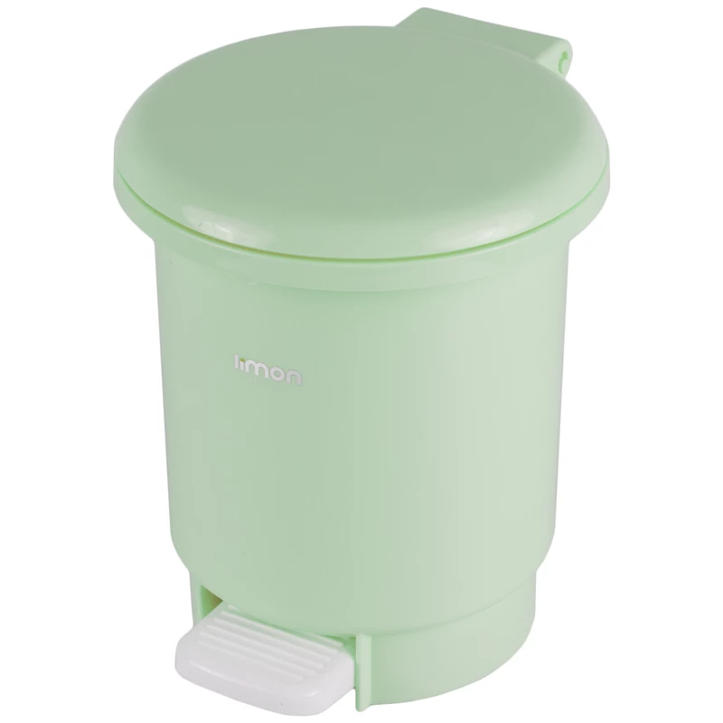 سطل حمام پدالی 1لیتری لیمون کد129635 پدال سفید 