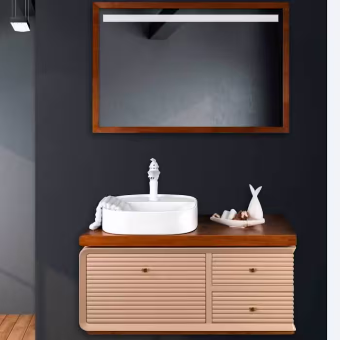 روشویی کابینتی فول ست مدل کوردوبا ابعاد 98در 46 سایز آینه 98 در 65