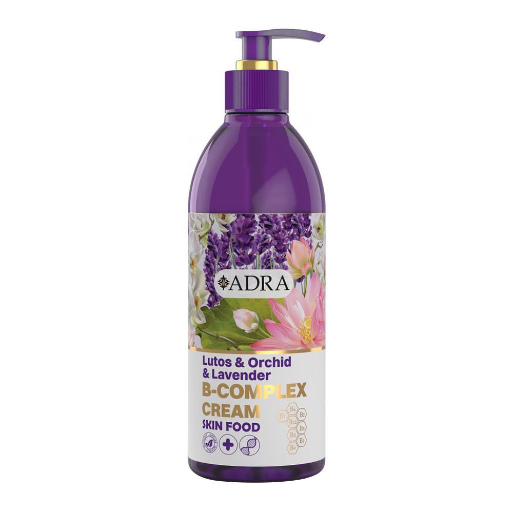 کرم مرطوب کننده دست و بدن ب کمپلکس آدرا رایحه اسطوخودوس حجم 350 میل