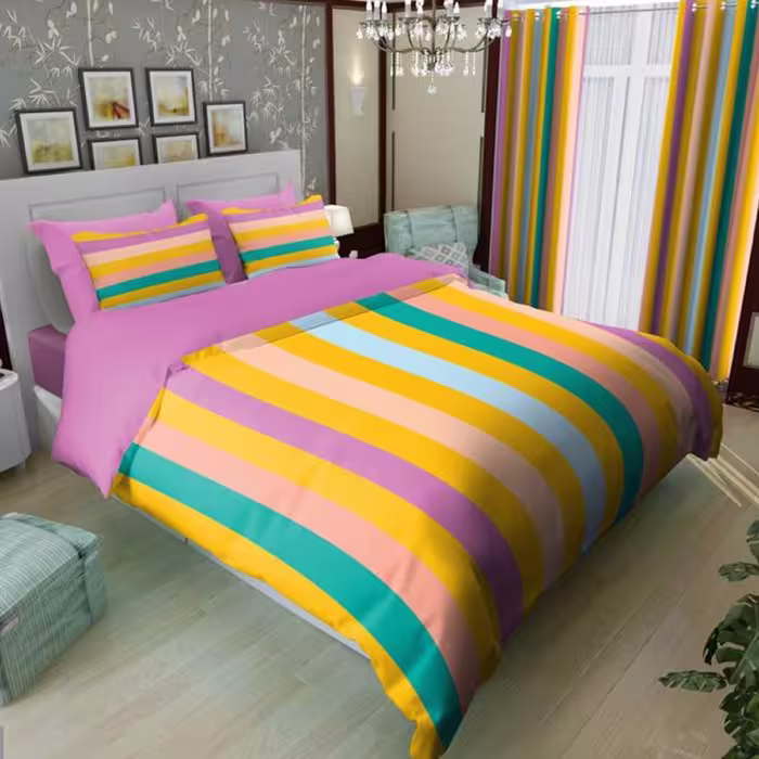 سرویس روتختی 2 نفره تنسل چاپی برندترک لند(Turk Land) rs 45